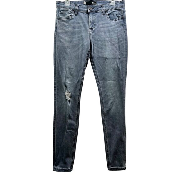 Kut From The Kloth Womens Distressed Ripped Mia Toothpick Skinny Jeans Size 8 - Picture 1 of 11